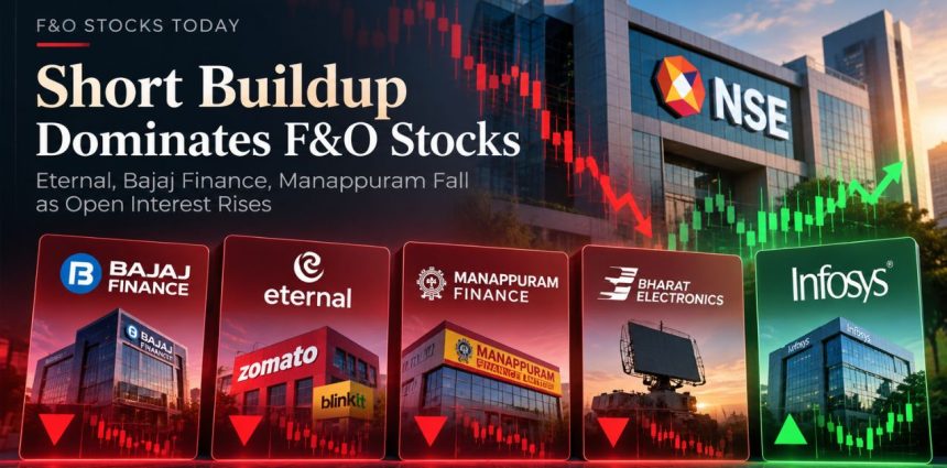 F&O Stocks Today: 159 Show Short Buildup; Eternal, Bajaj Finance in Focus