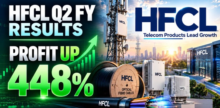 HFCL Q2 FY27 Results ₹394 Crore Profit Reveals a Sharp Shift Towards Telecom Products