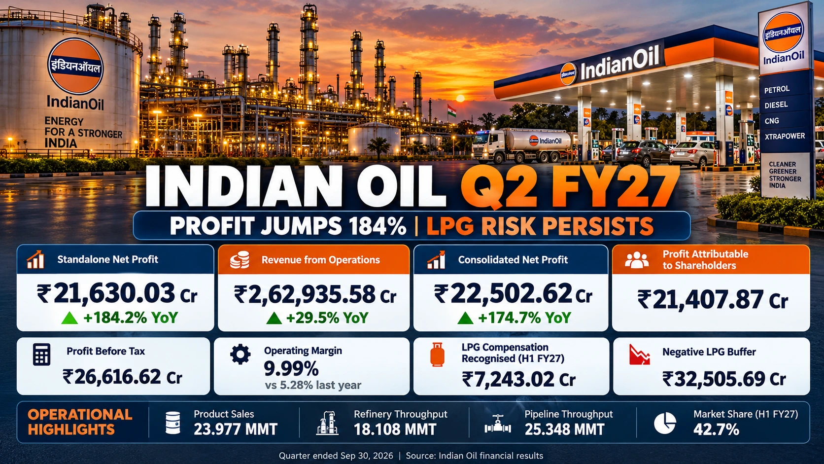 INDIAN OIL Q2 FY27 RESULTS