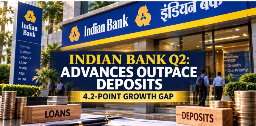 Indian Bank Q2 FY27: Loan Growth Outpaces Deposits by 4.2 Points as Advances Hit ₹7.23 Lakh Crore