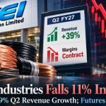KEI Industries Shares Falls 11% Intraday Despite 39% Q2 Revenue Growth; Futures OI Diverges