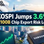 KOSPI Jumps 3.6% on AI Rally; BOK Flags $100B Chip Export Risk