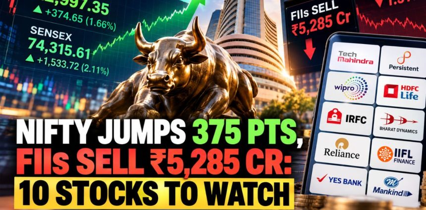 Nifty Near 23,000, but Smallcaps Fall 1.3% as FIIs Sell ₹5,285 Crore: 10 Stocks to Watch Today