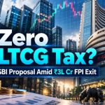 Over ₹3 Lakh Crore FPI Exit: Can SBI’s Zero LTCG Tax Plan Work?