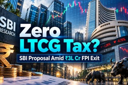 Over ₹3 Lakh Crore FPI Exit: Can SBI’s Zero LTCG Tax Plan Work?
