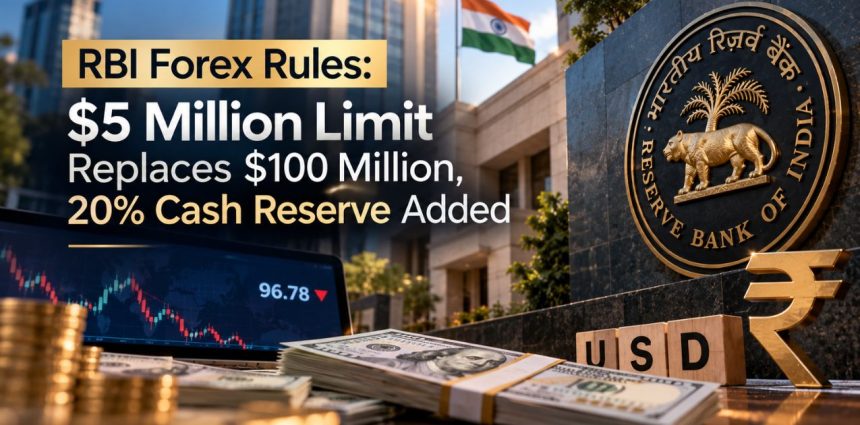 RBI Forex Rules: $5 Million Limit Replaces $100 Million, 20% CASH Reserve Added