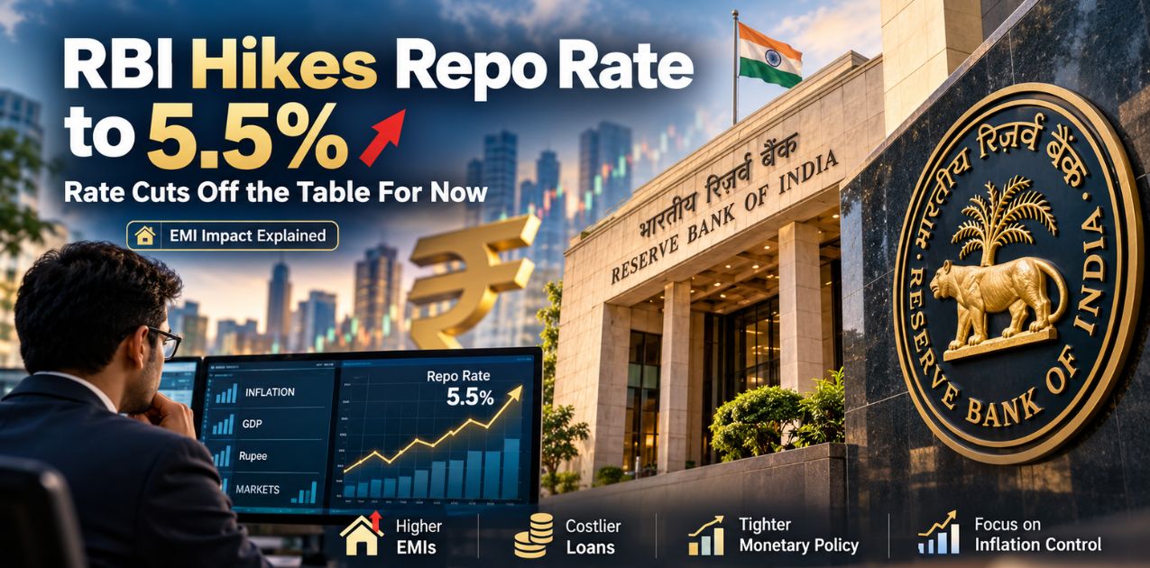 RBI Repo Rate Hiked to 5.5%, First Increase Since 2023: Rate Cuts Off ...