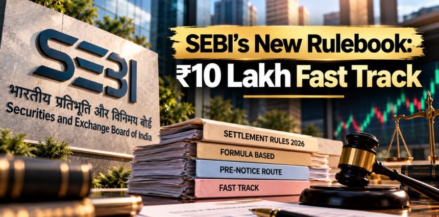 SEBI Settlement Rules 2026: ₹10 Lakh Fast Track Has a Catch