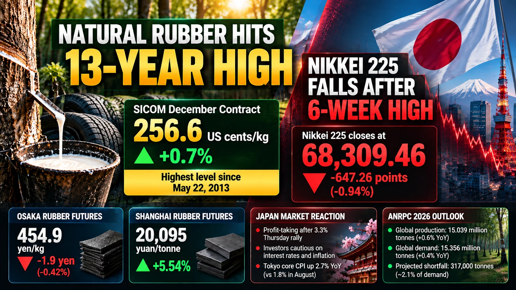 SICOM Rubber Hits 13-Year High