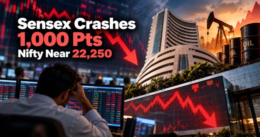 Stock Market Crash Today: Why Sensex and Nifty Are Falling Sharply Amid RBI Rate Hike and FII Selling