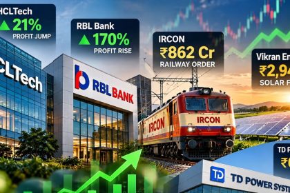 Stocks to Watch Oct 13 HCLTech Profit Jumps 21%, RBL Bank, IRCON ₹862 Cr Order in Focus