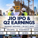 Stocks to Watch Today Oct 28: Jio Platforms Listing, L&T, Tata Capital in Focus