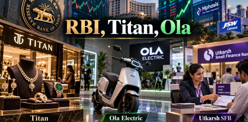 Stocks to Watch Today, October 7 RBI Decision, Titan, Ola Electric, Utkarsh SFB
