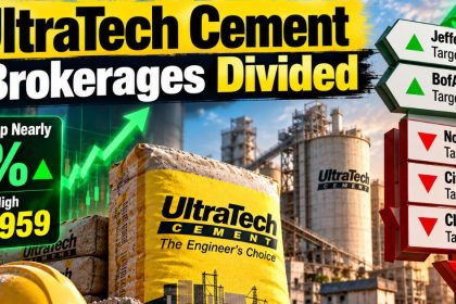 UltraTech Cement Share Price Gains 3% Intraday; Brokerages Split
