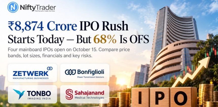 ₹8,874 Crore IPO Rush 4 Issues Open Today, but 68% Won't Go to Companies